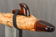Spalted Maple Burl Native American Flute, Minor, Low E-4, #L32F (2)